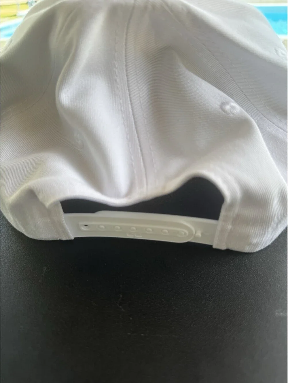 C.C. New York SALTY Trucker Hat White Pink Rope Embroidered Snapback NWT